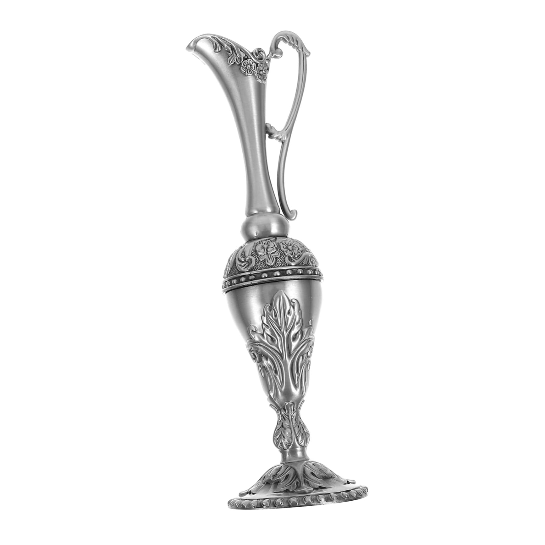 Flacon eau bénite ciselé pour orner un autel de maison ou un bureau