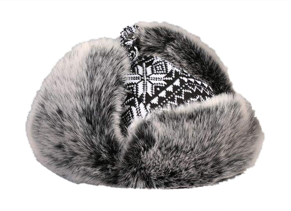 Insun Unisex Wintermütze Gestrickt Fliegermütze Pilotenmütze Russenmütze Ohrenschützer