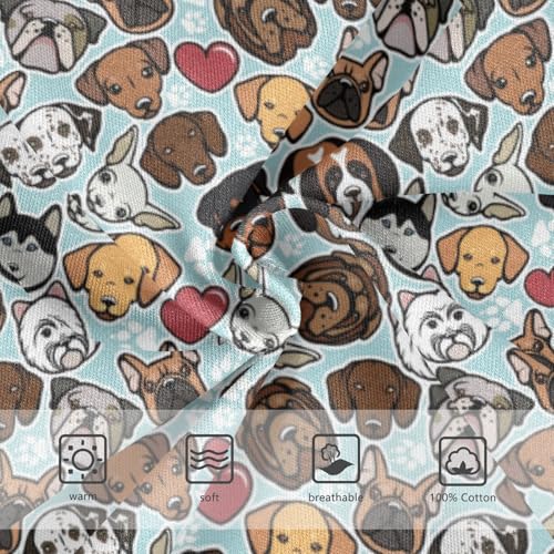 Boys' Exclusive Briefs Toddler Underwear 95% Combed Cotton Boxerbriefs 2T Dog Face Repeat Pattern 963