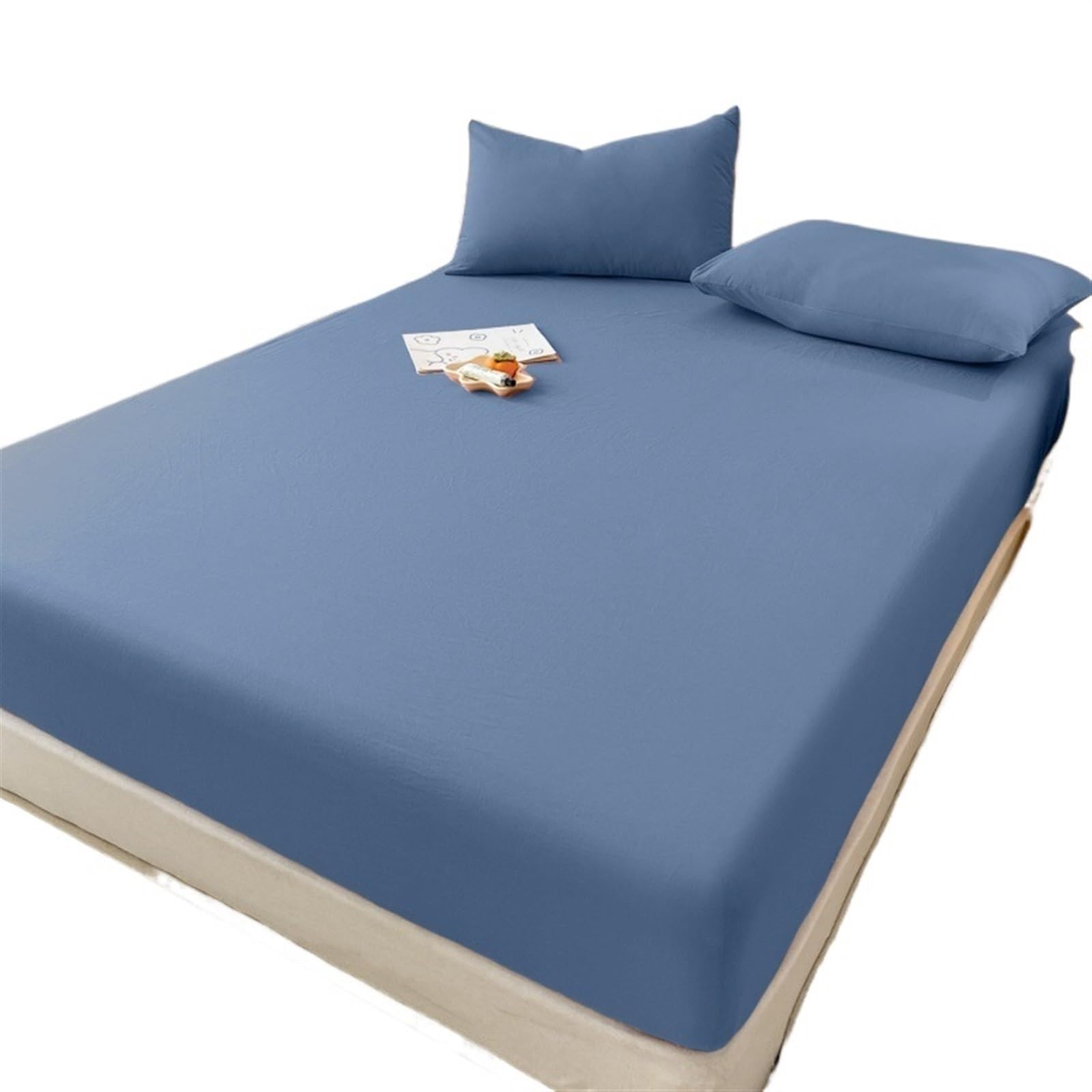 Lenzuolo con Angoli in Cotone Fitted Sheet Soft Hotel Deep Pocket 38cm