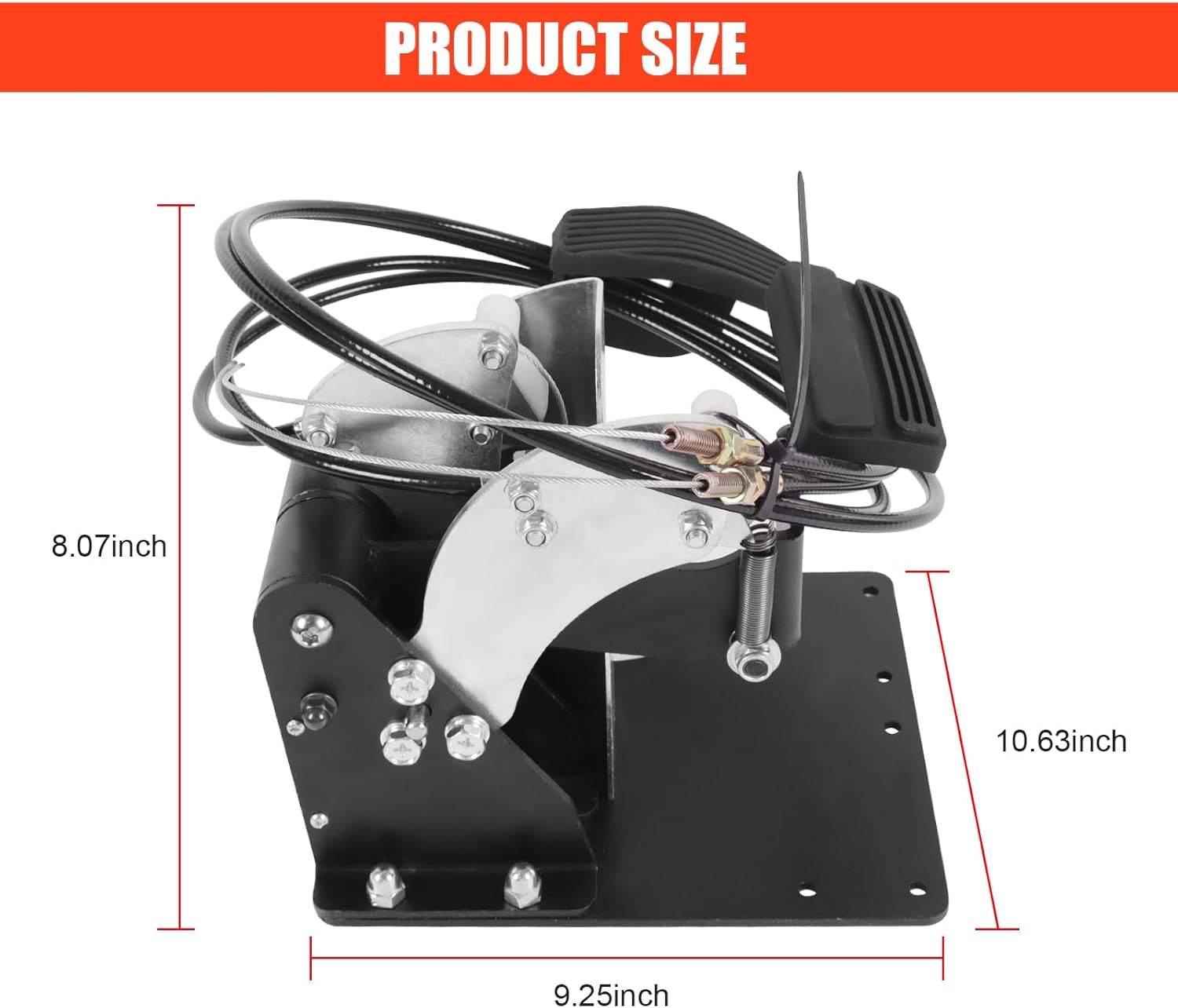Dual Control Pedal for Right Hand Drive Passenger Side fits Driving School, Postal Vehicles, Instructors Replace#ACAR-B7D