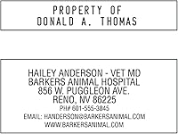 Vista 3 de COSCO 2000PLUS - Kit de sellos personalizados, tinta negra