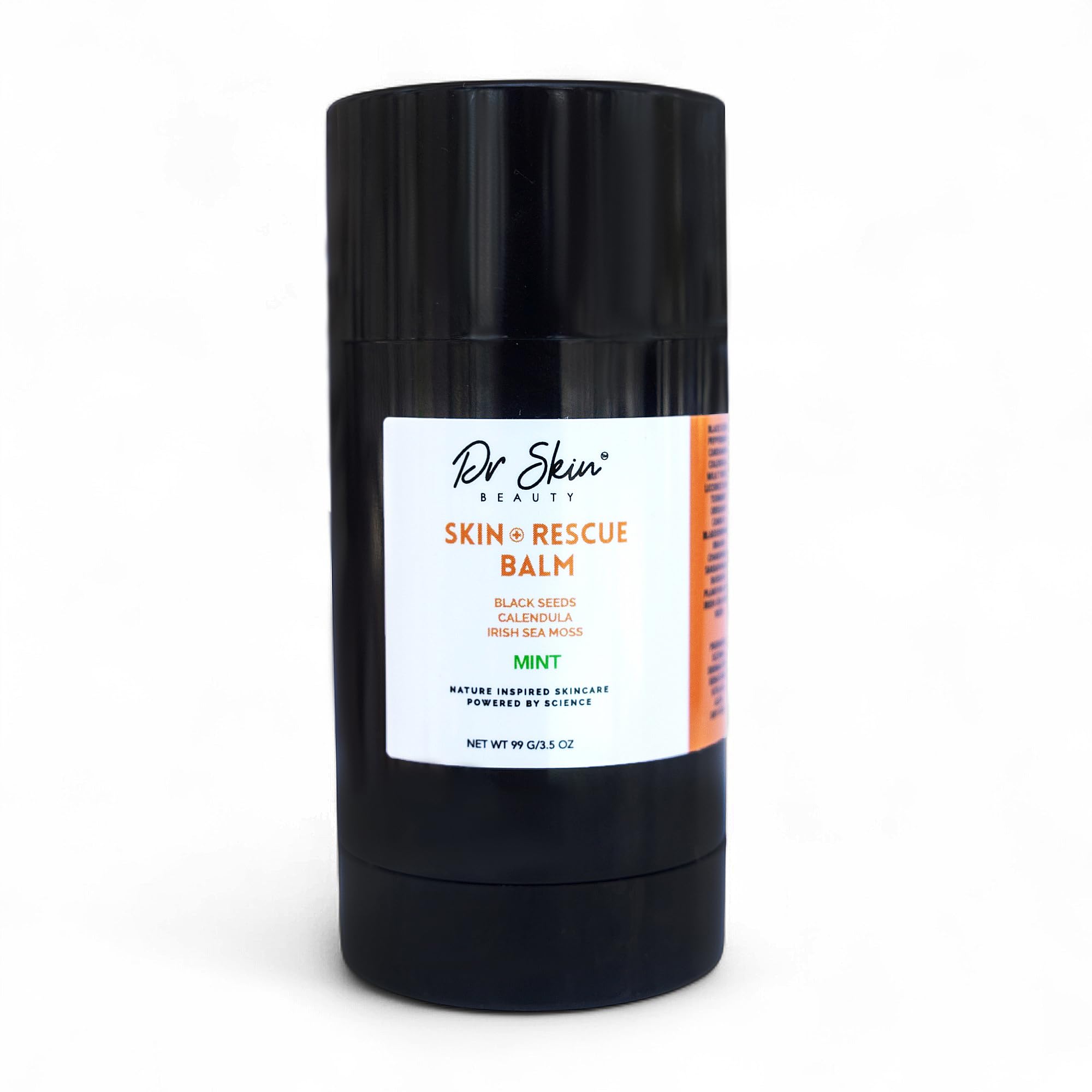 Dr. Skin Mint Rescue Balm - Plant Based Skin Moisturizer with 17+ Herbs Including Irish Sea Moss - Natural Recovery for Dry, Rough Areas - Repair