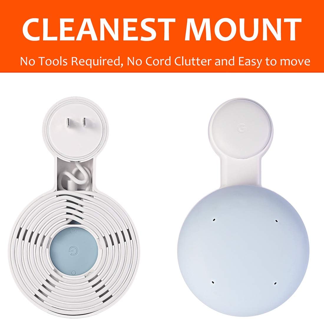 Outlet Wall Mounts for Google Nest WiFi Point, Easy Moved Space Saving Cord Management Only for Google Nest WiFi Point, Without Messy Wires or Screws (3 Pack)