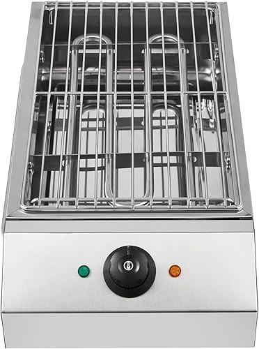 Miniatura 3 de Parrilla eléctrica de 110 V, 1800 W, parrilla eléctrica de acero inoxidable para interiores, parrilla de fiesta, parrilla eléctrica de barbacoa