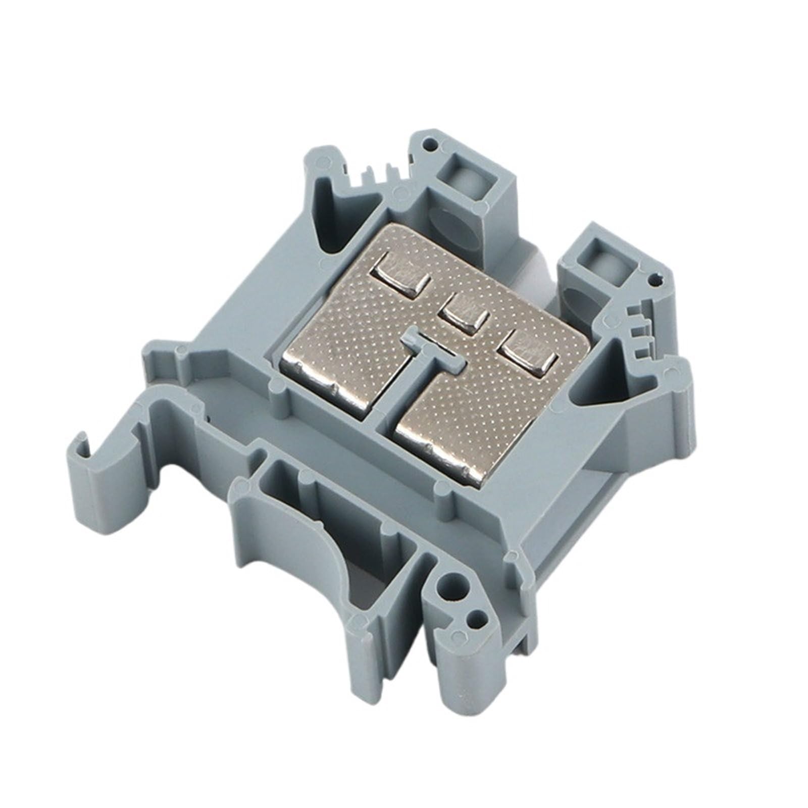 10pcs Type UK16N Din Mount Universal Wiring Conductor Connector 12-4 AWG Thin Modular Screw Terminal Blocks UK-16 N(Blue)