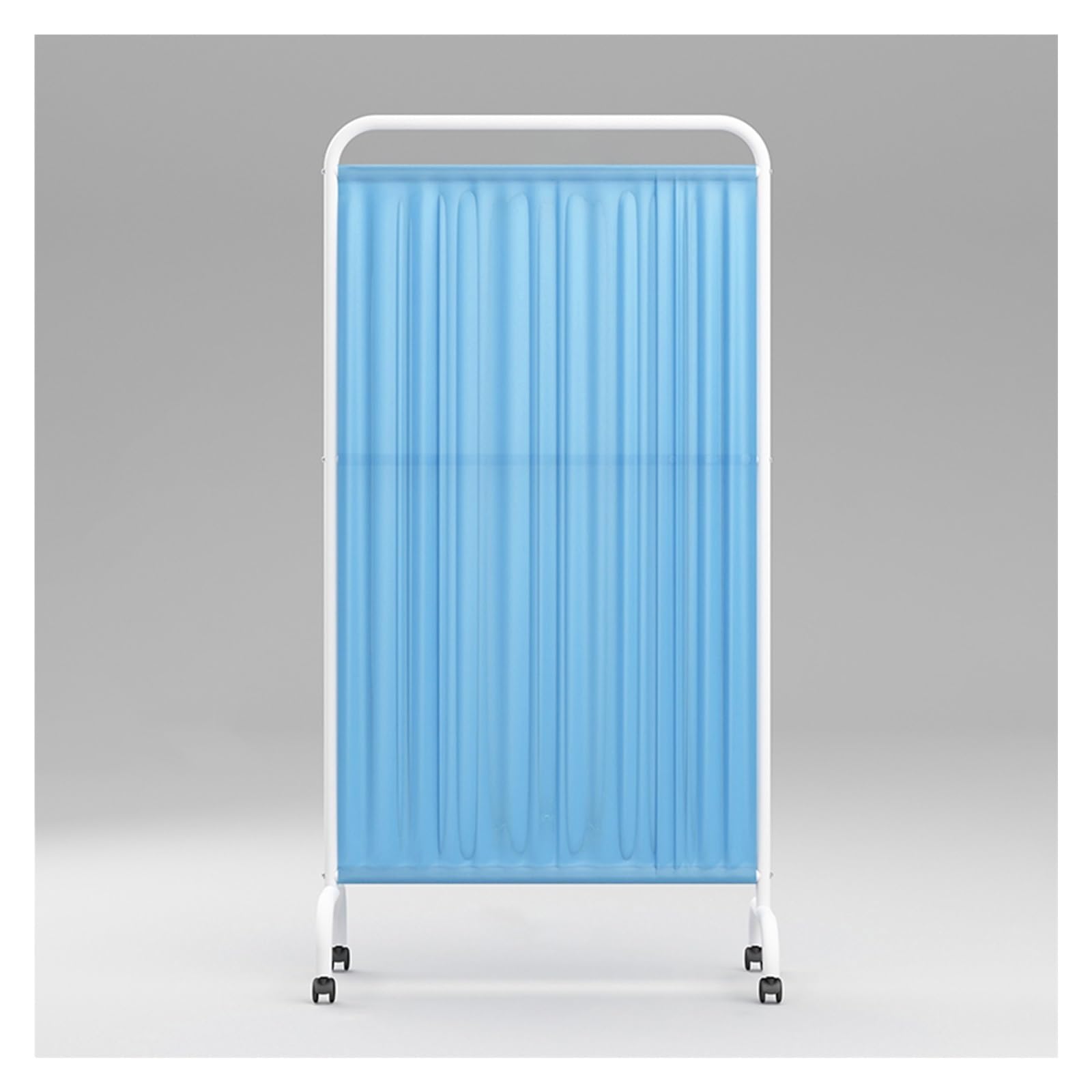 Séparateur portable pour hôpitaux contre le vis-à-vis avec panneau métallique mobile