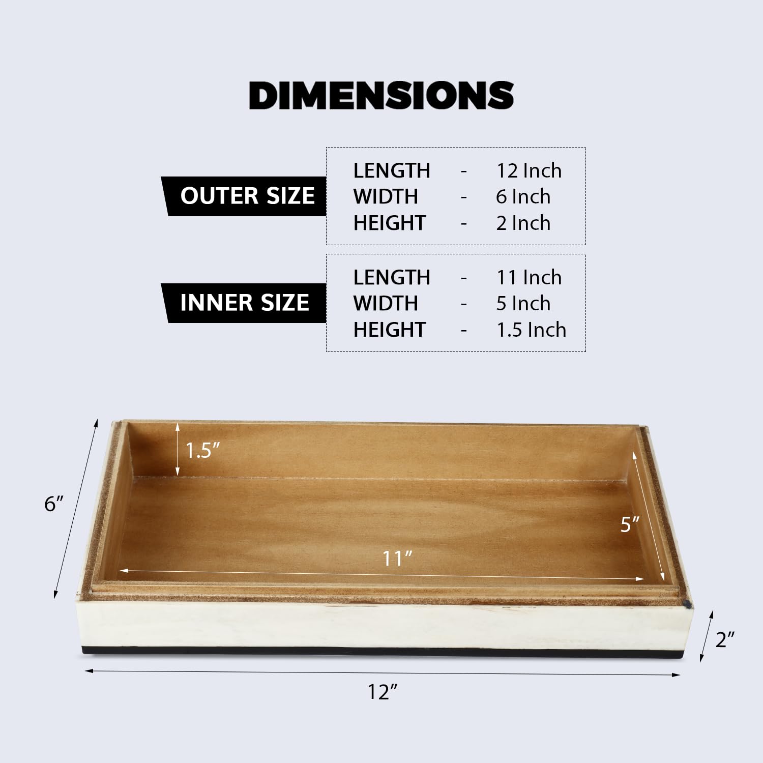 Handicrafts Home Large Decorative Storage Box with Lid, Black White Modern Storage Box - Image 2