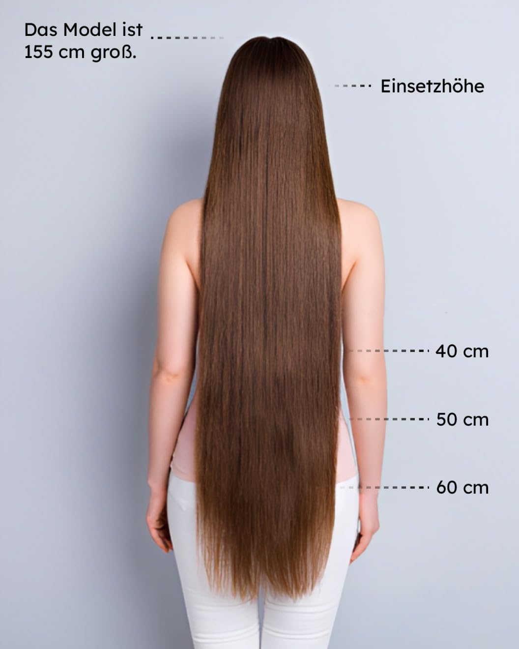 GLOBAL EXTEND® Clip-in-Extensions classic I Einfache Anwendung I Flexible Verwendung I Schonende Methode I Hohe Anpassungsfähigkeit (40 cm, haselnussbraun)