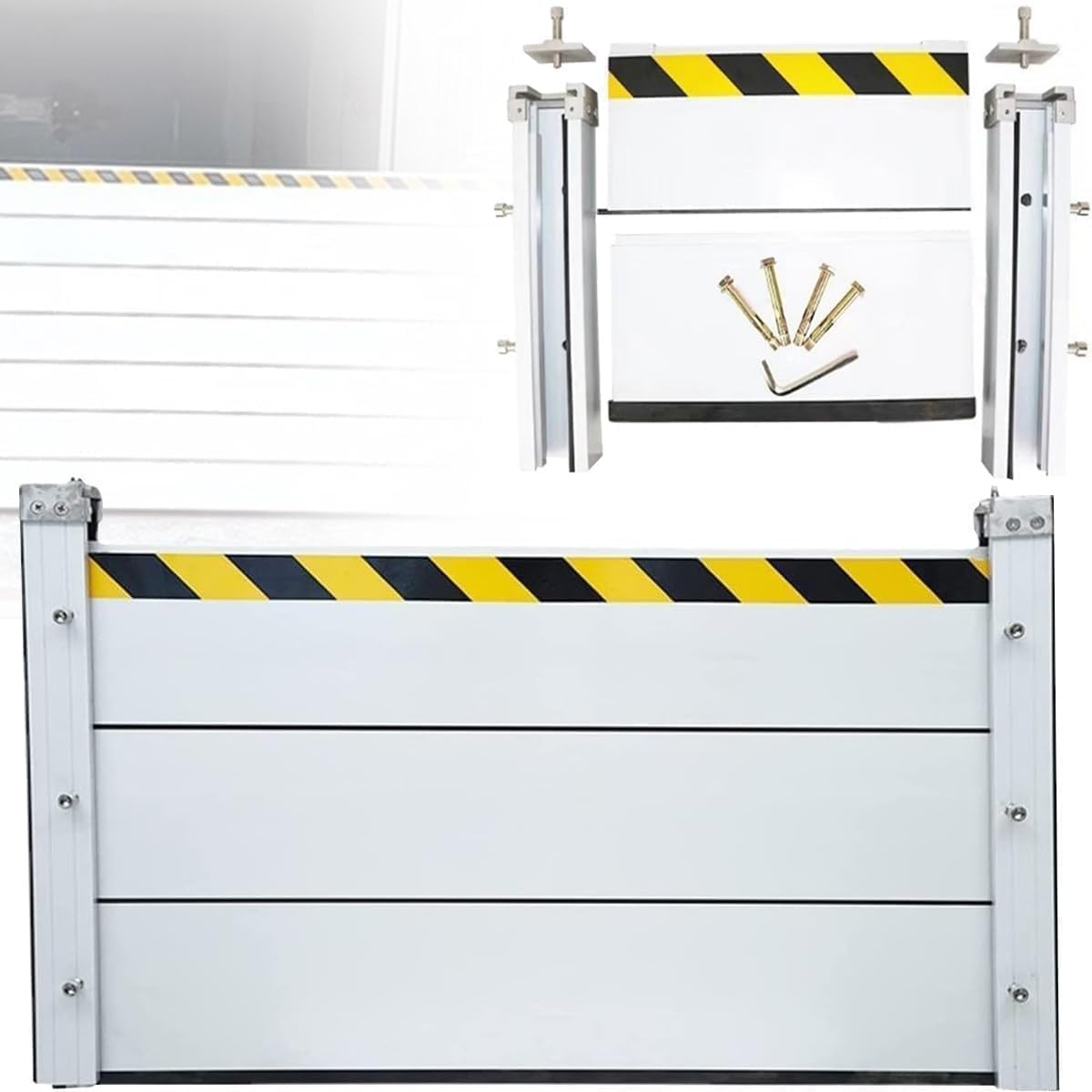 Flood Barrier, Flood Barriers for Garage, Flood Defence Barriers, Reusable in Heavy Rain Flood Defence, Hospital/School/Driveway/Warehouse Temporary Dams (Size : 110 * 40cm)