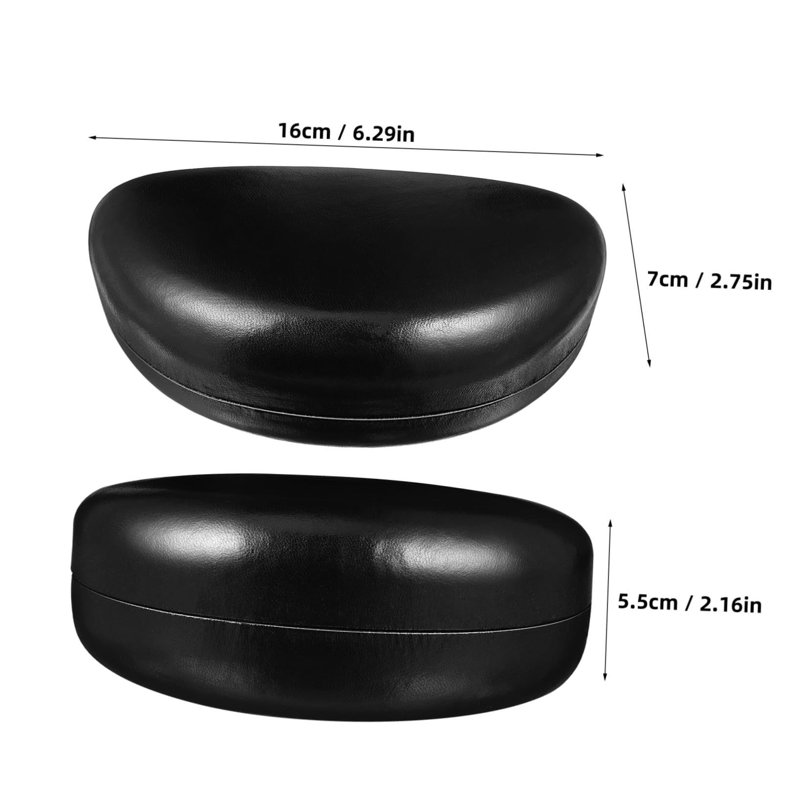 GOOHOCHY Sleek Hard Protective Eyeglass Case Portable Sunglasses Holder for Travel Compact Storage Secure Closure Minimalist Design Versatile Organizer for Sunglasses and Glasses