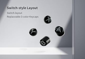 GuliKit Switch-style Layout ABXY Replacement Buttons, Swappable Controller Keycaps Compatible with ES, ES Pro, KK3/KK3 Pro/KK3 Max, TT Max/TT Pro Controllers, Puller Tool Included(NS62-GREY)
