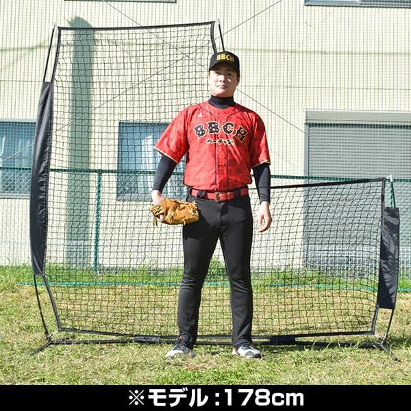 Amazon | 野球 練習 L字型保護用ネット 投手用 2.1m×2.1m 硬式 軟式M号