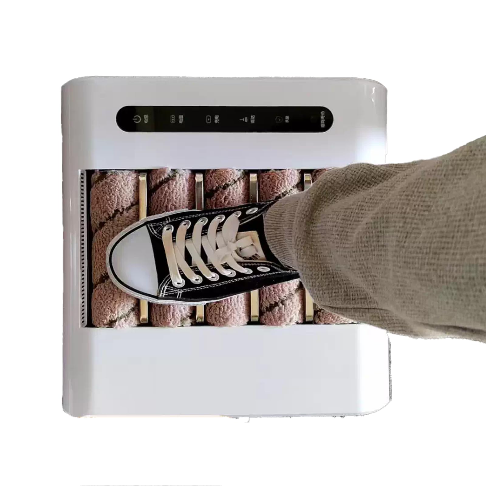 Limpiador Inteligente de Suelas por Inducción | 1000 PA succión, 260 RPM recargable, apto cuero, zapatillas y tacones