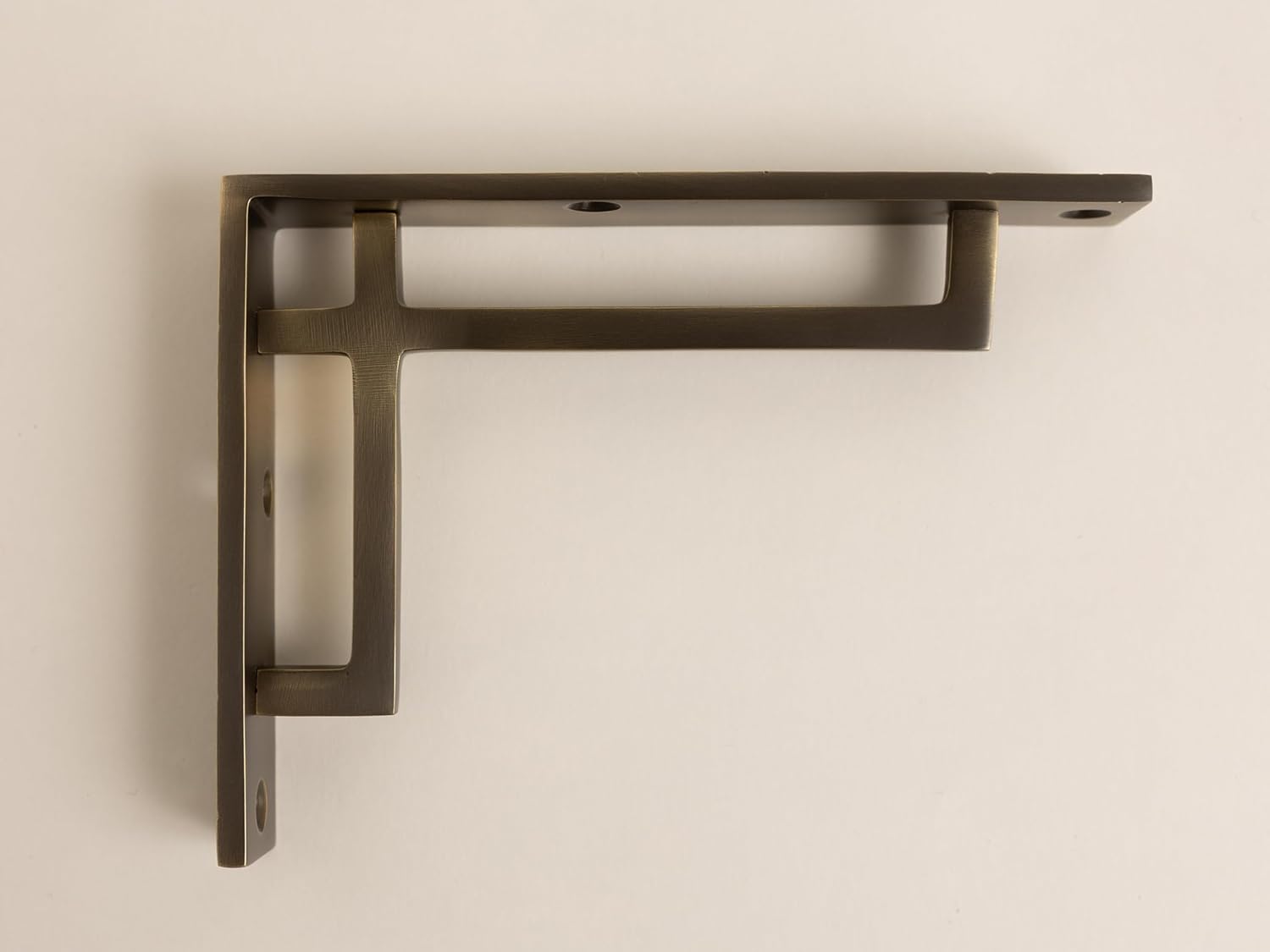 Antique Brass Art Deco Solid Brass Brackets | Brass Shelving Heavy Solid Cast Brass | Sold Individually