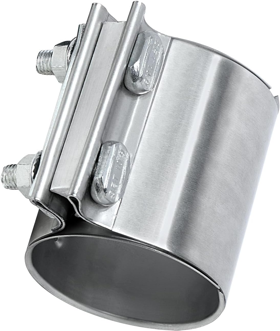 3.5 inch Exhaust Clamp Butt Joint Exhaust Band Clamp Sleeve Coupler 304 Stainless Steel