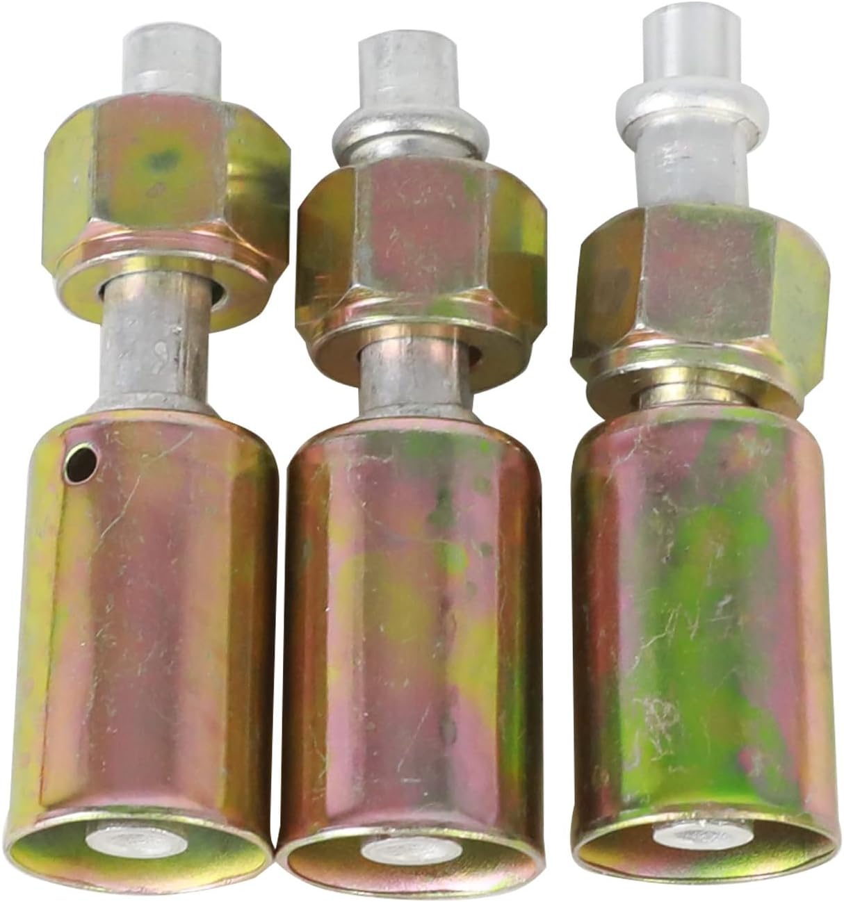 15 PCS Air Conditioning #6, #8 and #10 AC Fittings Beadlock Female O Ring 5/8-18UNF, 3/4-16UNF and 7/8-14UNF Straight 45 90 Degree