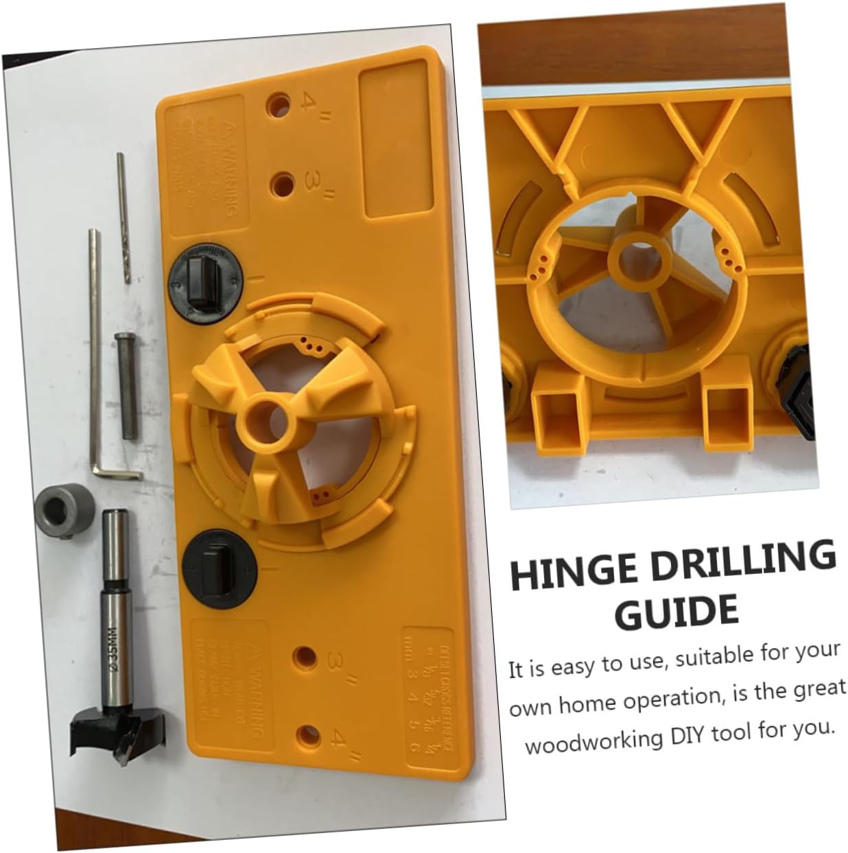 35MM Hinge Hole Locator Set Woodworking Boring Guide Tool for Cabinet Door Installation Heavy Duty Accurate Positioning for Easy Boring