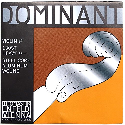 Thomastik 130st Einzelsaite für 44290 Violine Dominant - E-Saite Stahlkern, Alu. umsponnen, stark, Kugel