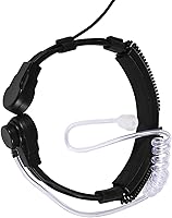 Vista 2 de 143 Micrófono de garganta Tubo Acústico Auricular PTT para UV5R Radio de 2 vías, Walkie Talkie, Micrófono de garganta PTT Auricular