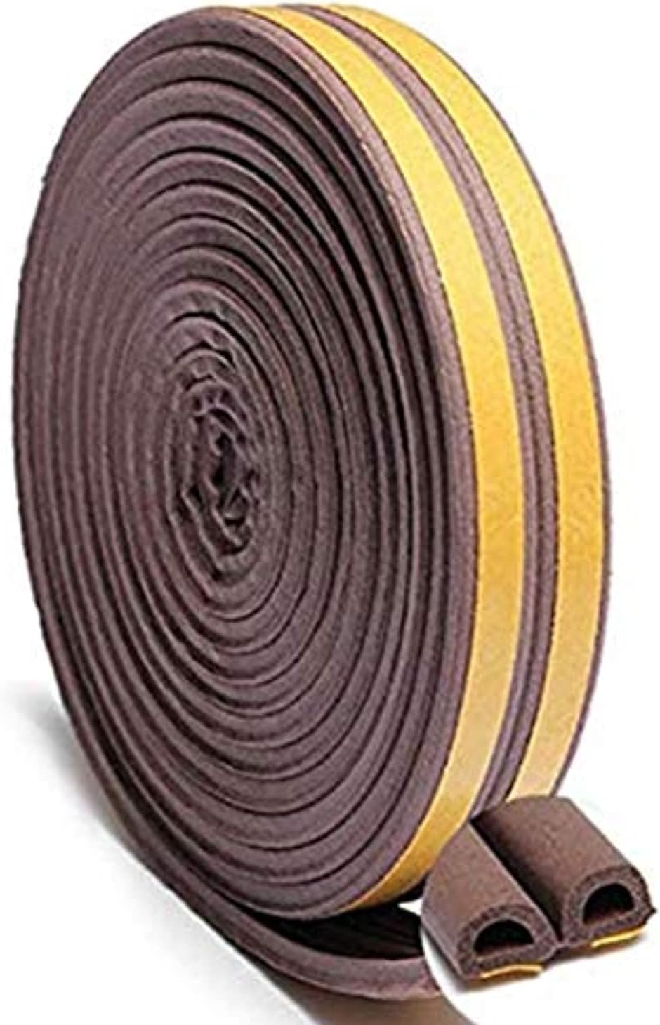 Beorol Sealing Tape Self Adhesive 'D' Profile Brown 2 x 3Mtrs DBR6 Beorol