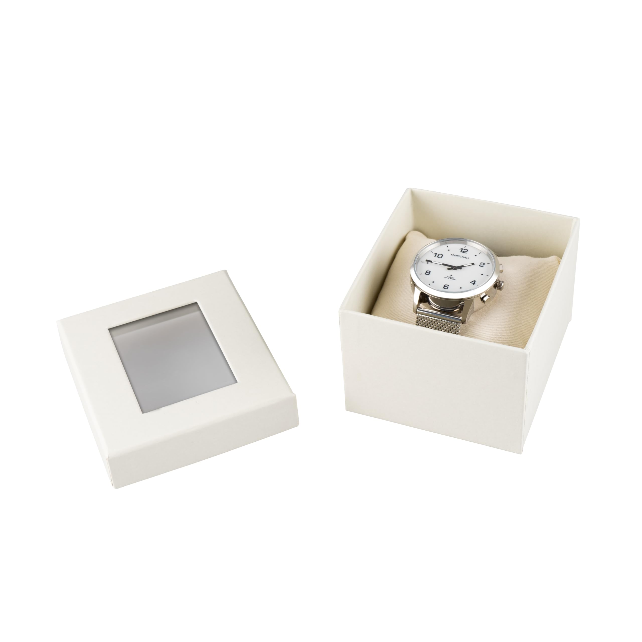 Marschall Deutsch sprechende Unisex Armbanduhr I Mit Soloarpanel I 1150W I Für Blinde, Senioren und Demenzkranke I Datum- und Zeitansage