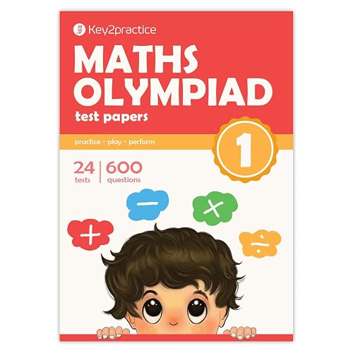 Key2Practice Maths Olympiad For Class 1 : 24 Tests, 600 Math Questions, Activity Based Worksheets