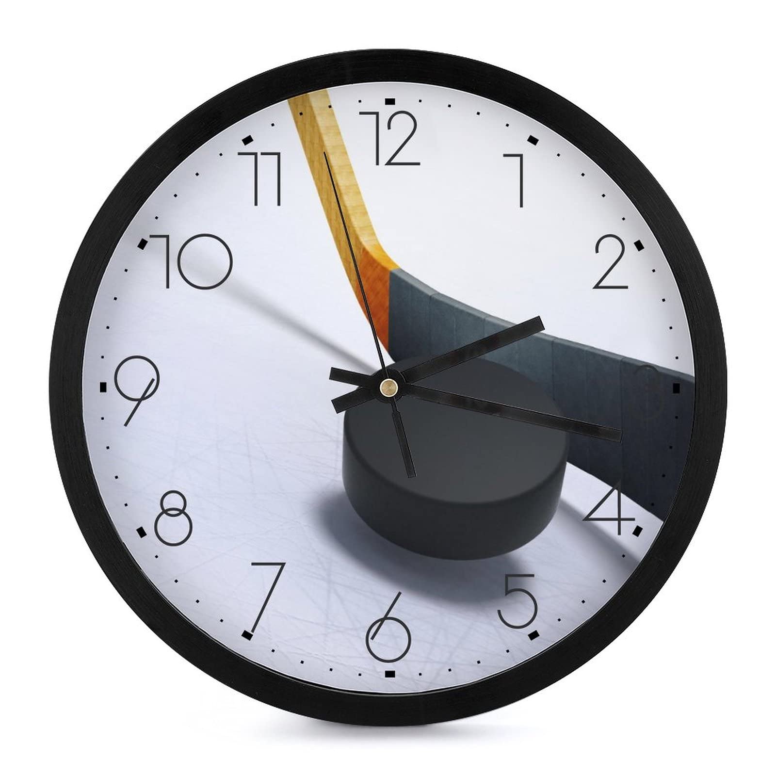 Horloge hockey moderne silencieuse pour decoration de chambre d enfant