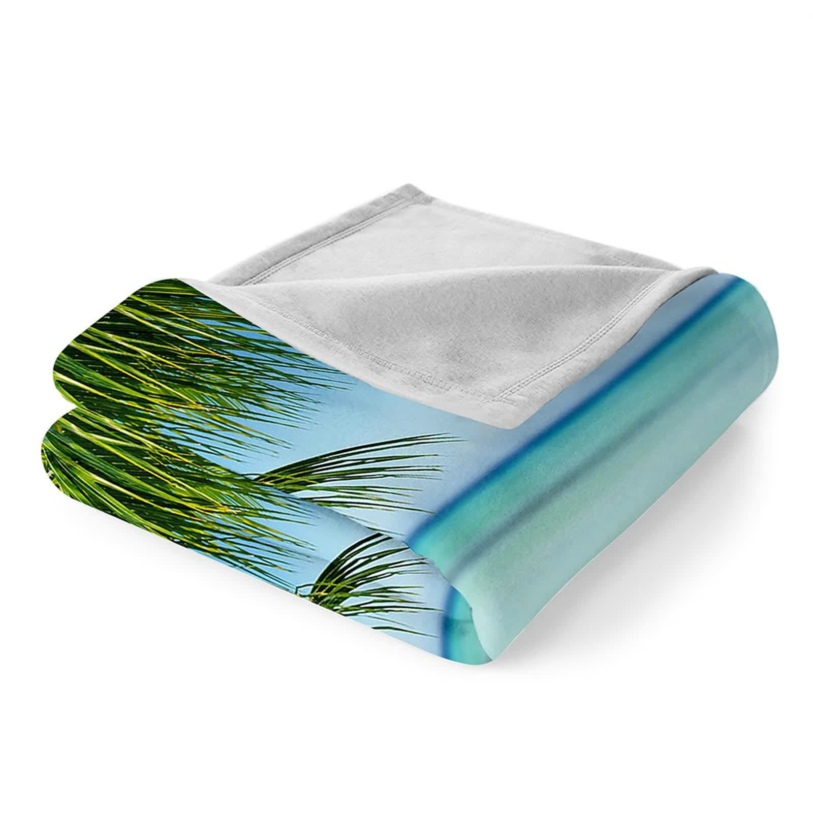 Aeici Couverture Polaire, Couverture Plaid Polaire Couverture 160x200 cm Coquillages de Plage Couverture Canapé pour Salon Lit