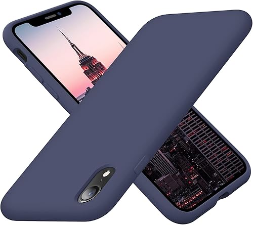 Cordking - Carcasas para iPhone XR, de silicona muy delgada, a prueba de golpes, con forro de microfibra suave a prueba de rayones, de 6.1 pulgadas