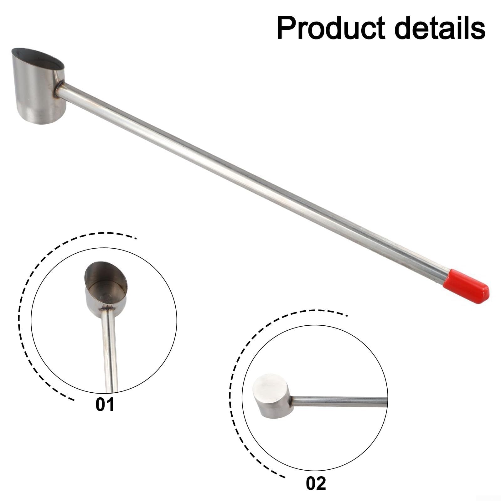 Cuillère à sucre en acier inoxydable pour machine à barbe à papa Design convivial Taille L