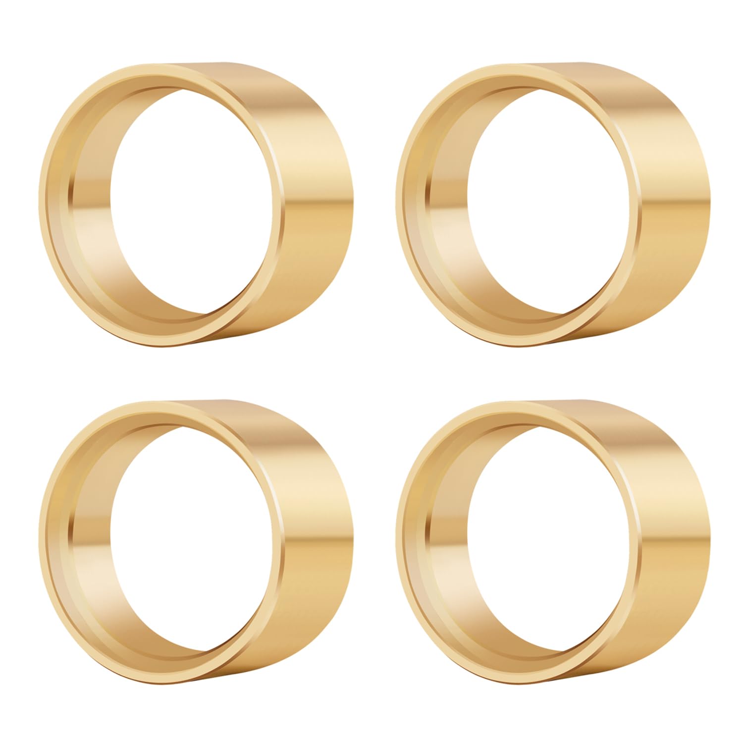 TCRC 4PCS Brass Internal Beadlock Ring Clamp Ring Fit Deep Dish RC 1.0inch Wheel Hubs