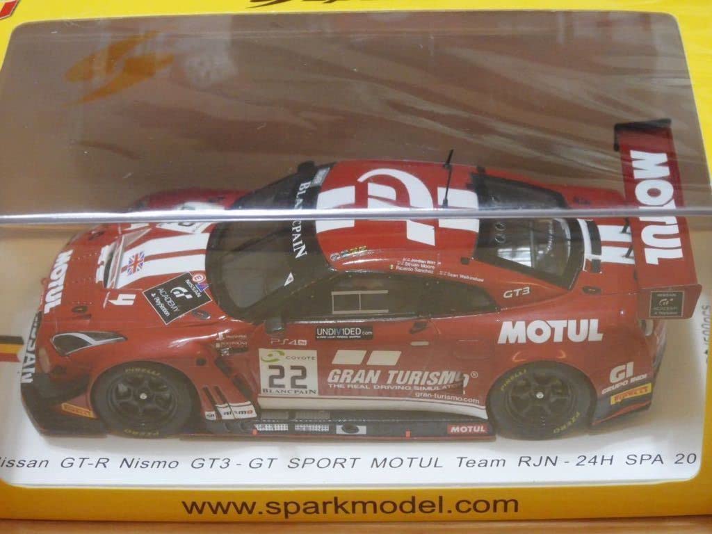 Amazon.co.jp: Unopened Spark 1/43 Nissan GT-R Nismo GT3 GT Sport