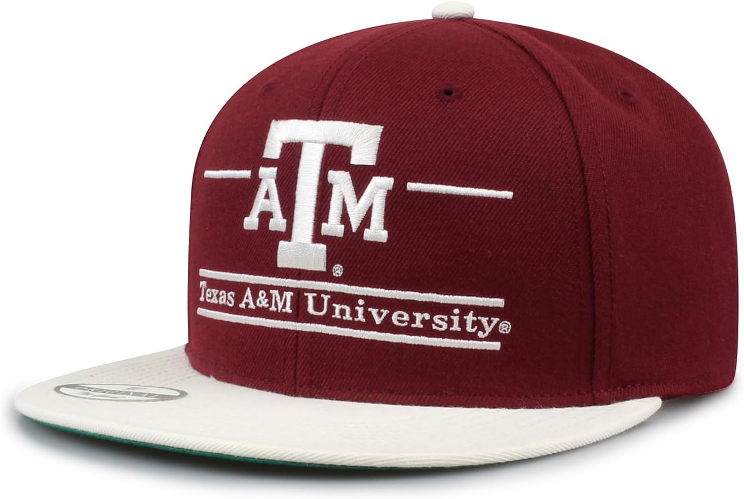 The Game NCAA Licensed, Texas A&m Aggies Flat Brim Snapback Hat - Image 2
