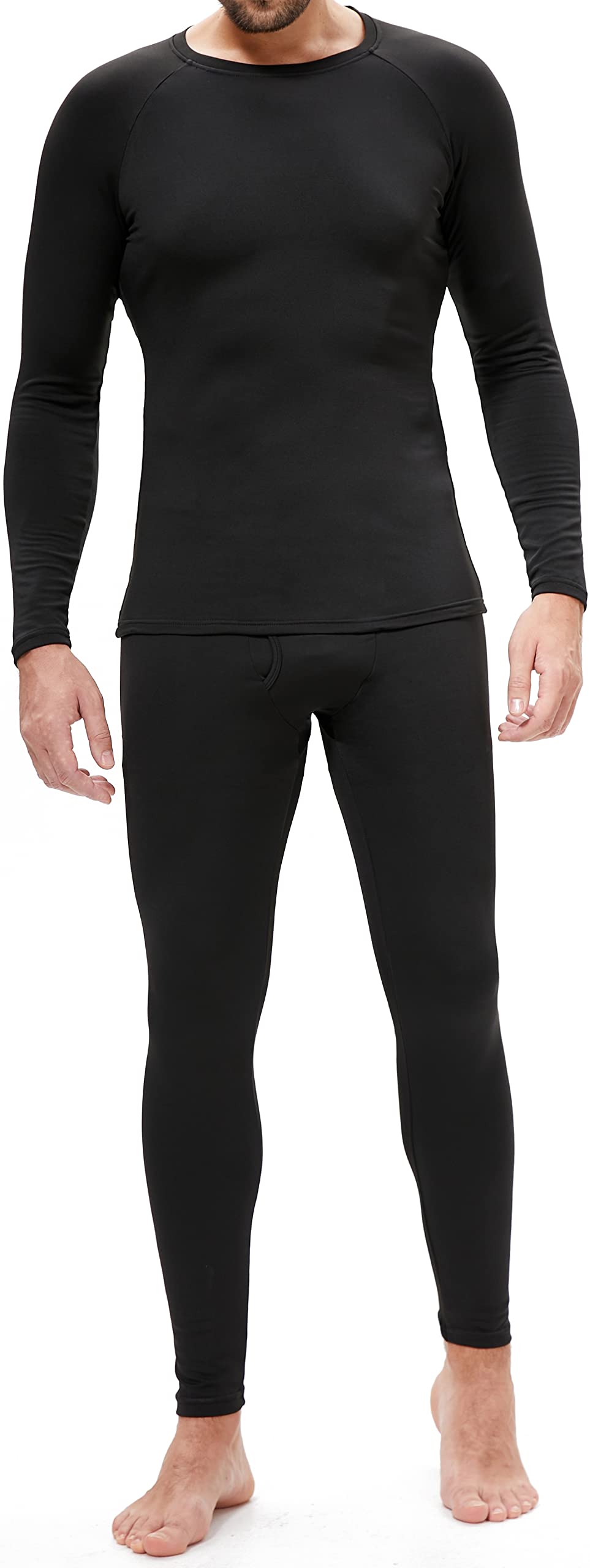 BenBoy Biancheria Intima Termica Uomo Set di Biancheria Funzionale Intima Traspirante Base Layer Invernale Termiche Abbigliamento Termico Intimo per Sci Ciclismo Corsa