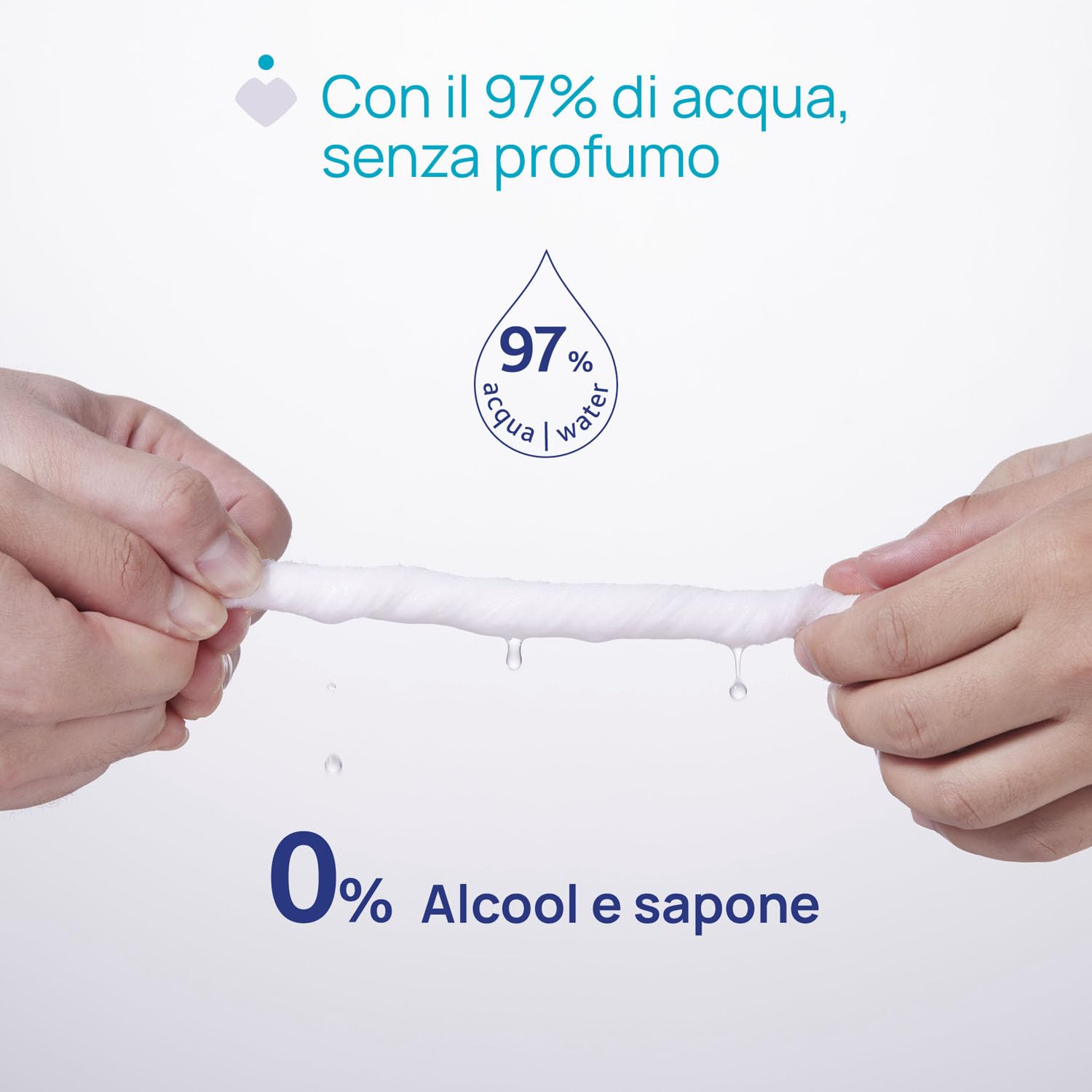 Chicco Salviette Neonato Detergenti Multiuso Biodegradabili, Senza Alcool, Adatte per Pelli Sensibili, con Fibre Naturali, Megapack da 720 Salviette, 12 Confezioni da 60 Salviettine