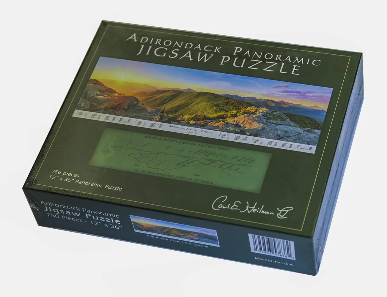 Adirondack Jigsaw Puzzle, Adirondack Dawn from Cascade, 750 Piece Panoramic Puzzle for Adults, Ages 13 and up, DCPZ
