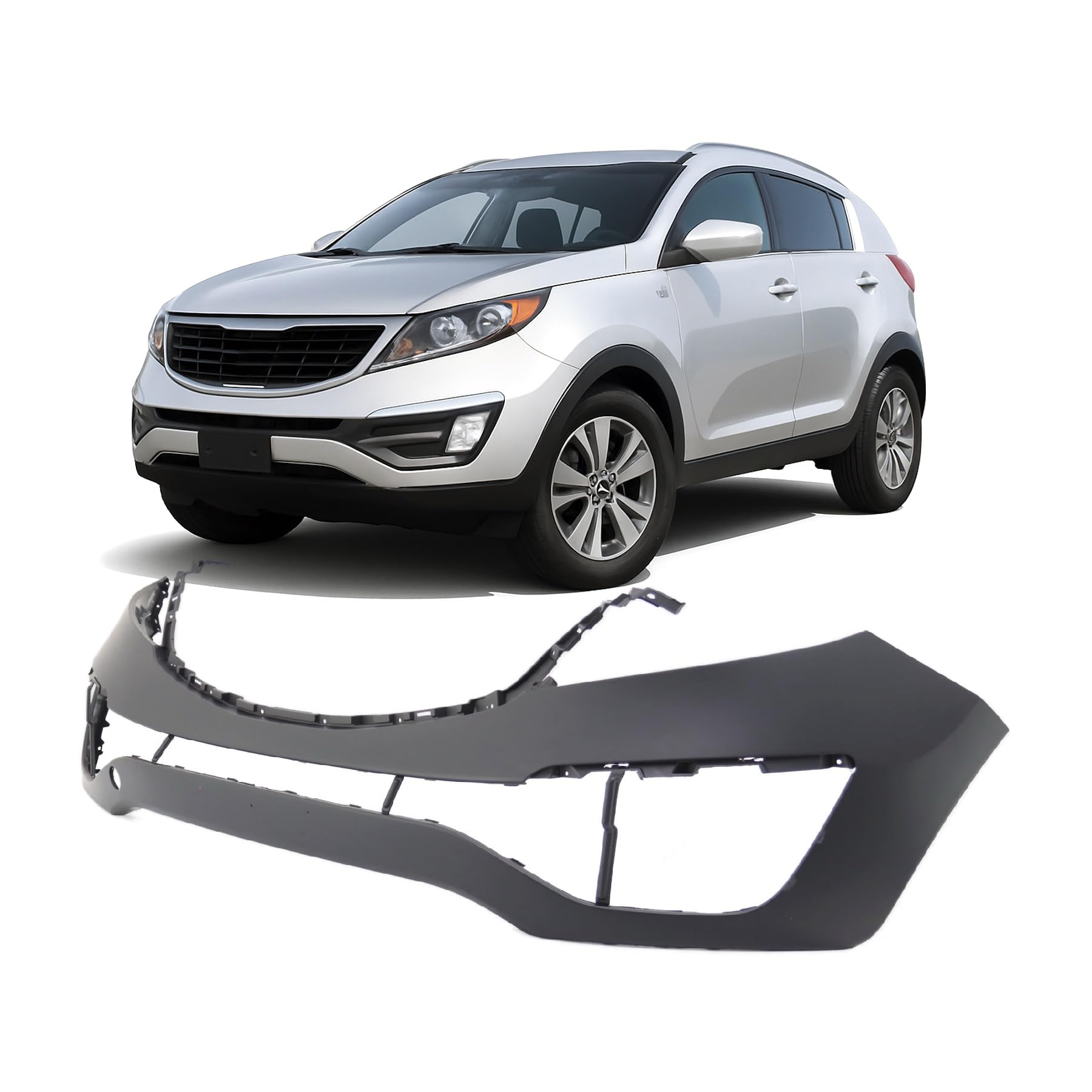 FitParts Compatible with Kia Sportage 2011–2016 Front Bumper Cover