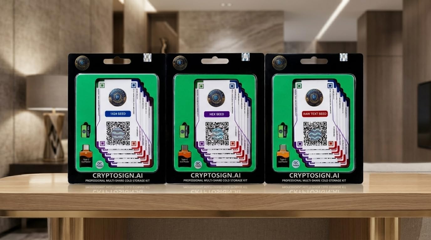Keyless Kit – (1 x 24) – Offline Master Password & Crypto Seed Phrase Backup – Shamir's Secret Sharing Security Cards (Offline Master Password & Crypto Seed Phrase Backup)