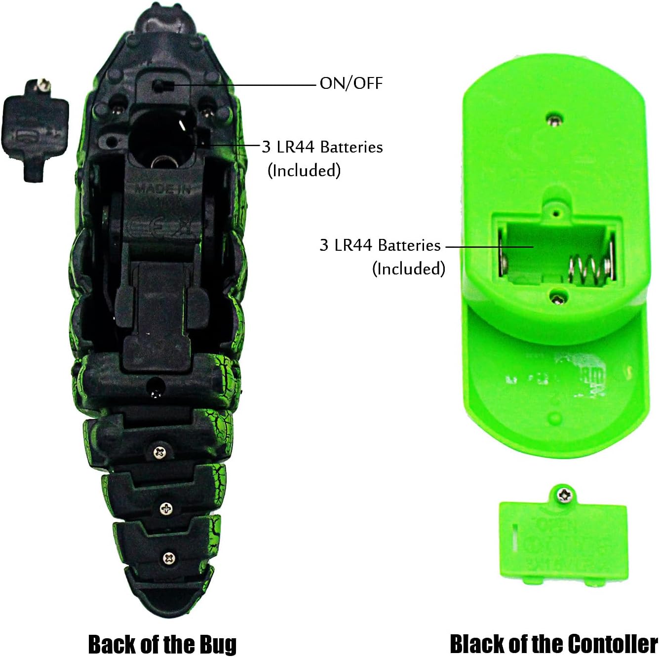 Tipmant RC Bug Remote Control Worm Realistic Caterpillar Inchworm Electronic Animal Toys Fake Insect Car Vehicle Kids Birthday Gifts (Green) image 5