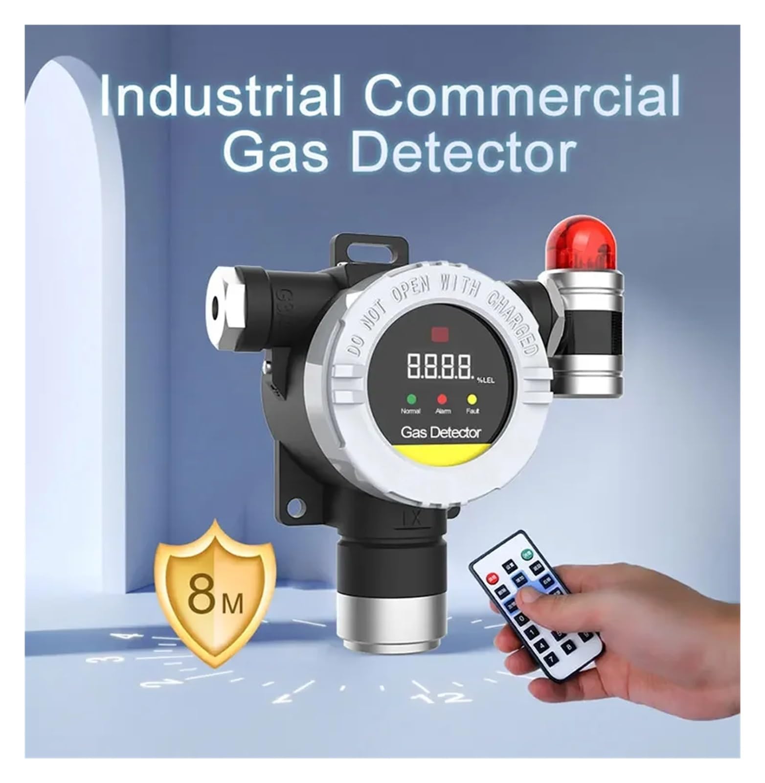 Detector de gas, Detector de gas Detector de fugas de gas H2 H2S NH3 CH4 C2H2 DETECTOR DE GAS(NH3 0-100ppm)