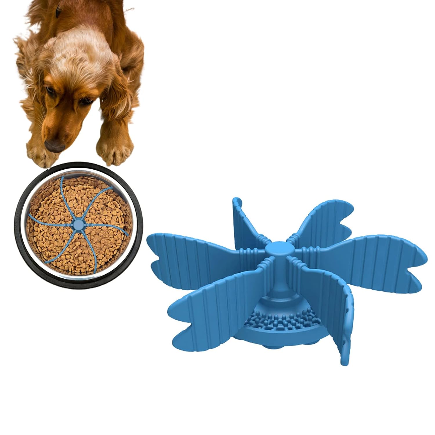 Slow Feeder Insert Slow Eating Dog Bowl Insert Turn a Dog Bowl or