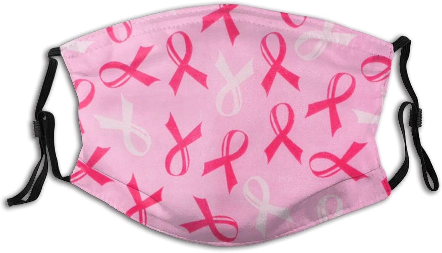 Breast Cancer Face Mask Beautiful Pink Ribbon Mask AntiCancer Warrior Reusable Soft Breathable