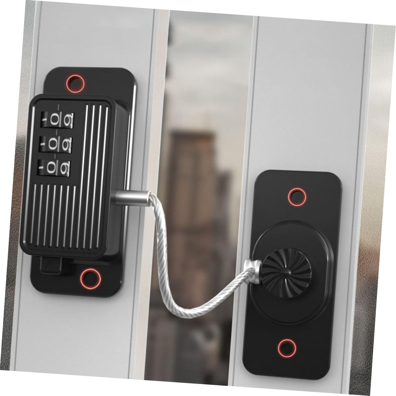 UKCOCO 5stücke Refrigerator Lock Mit Digital-code Sichere Kindersicherung Für Schränke Und Kühlschranktüren Einfache Bohrfreie Installation Langlebig Und Stabil
