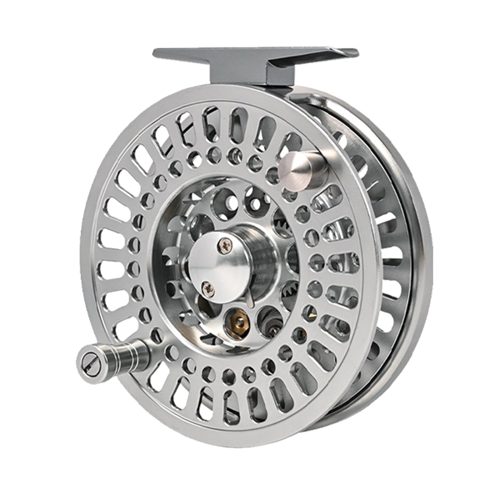 Angelrolle mit Fliege, Aluminium-Fliegenspule, Süßwasserrolle, Aluminiumlegierung, für Männer, Ausrüstung, Zubehör
