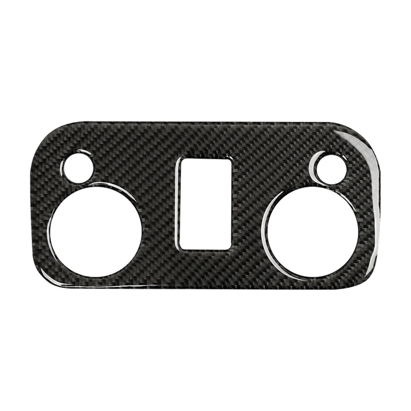 THXZINGLWG Compatible for Mustang GT 2015-2021 Accessories Carbon Fiber Interior Car Roof Reading Light Panel Sticker Cover Trim Decorative Frame(TYPE5)