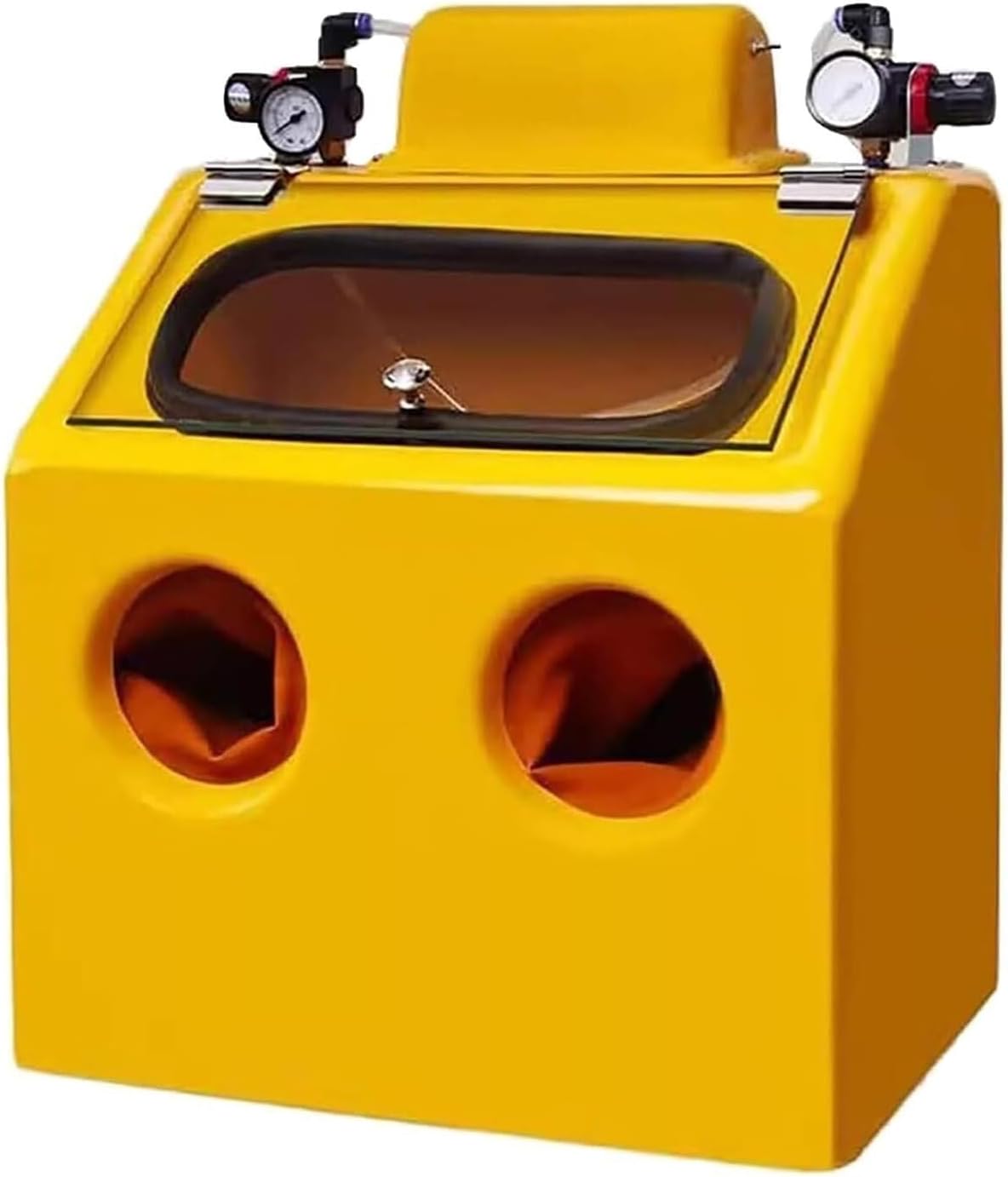Sand Blaster Cabinet Sand Blaster Cabinet,Bench Top with Foot Pedal Control and 2 Barometers