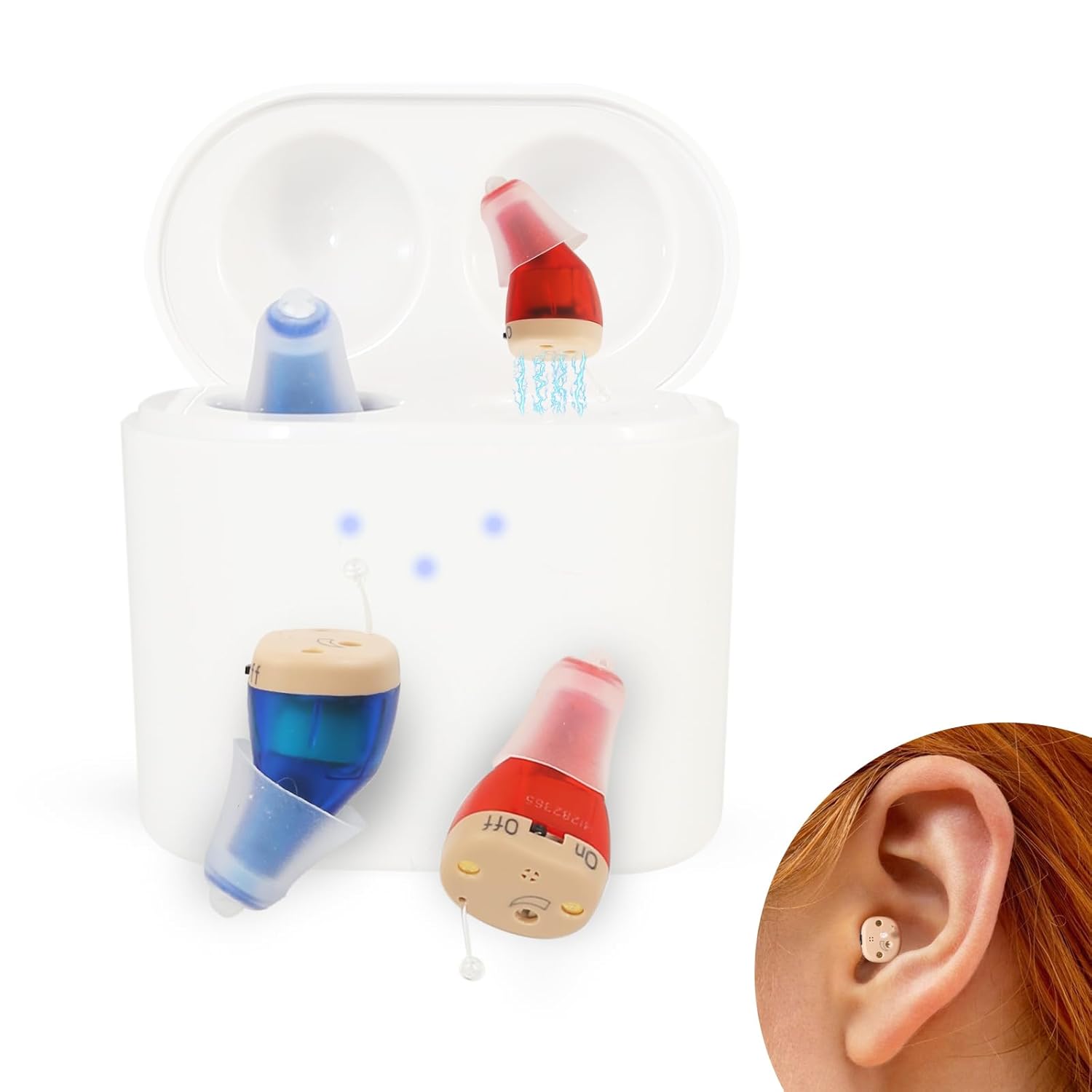 16-Channel Digital Hearing Aids,[Not Amplifiers] BEVI, Hearing Aids for Adults Seniors Rechargeable with Noise Cancelling, Rechargeable Hearing Aid with Intelligent Noise Reduction
