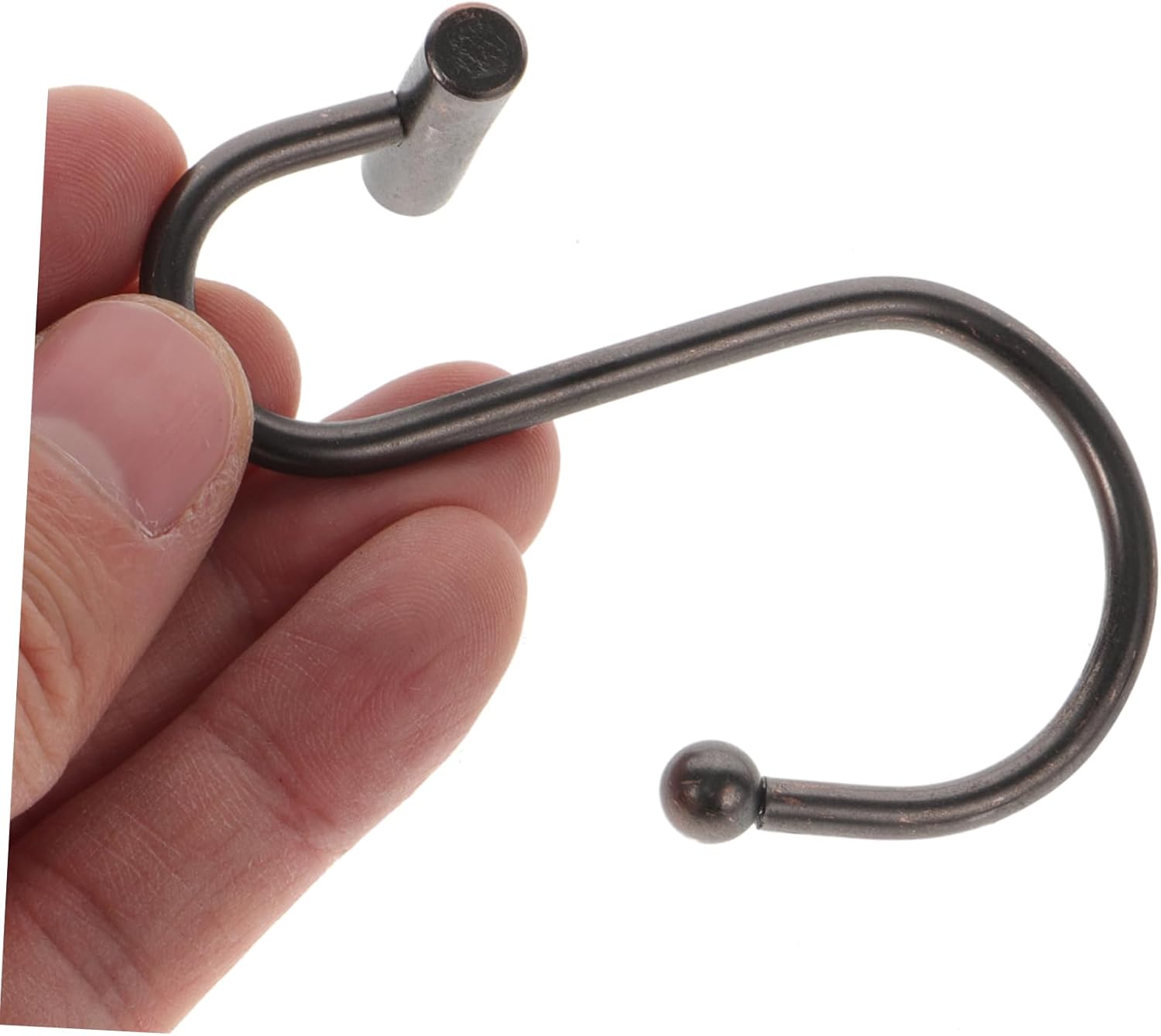 Garneck 36pcs Shower Curtain Hooks S-Shape Hooks for Easy Sliding Bathroom Accessory for Shower Rods Resistant Design Lightweight and Easy to Install