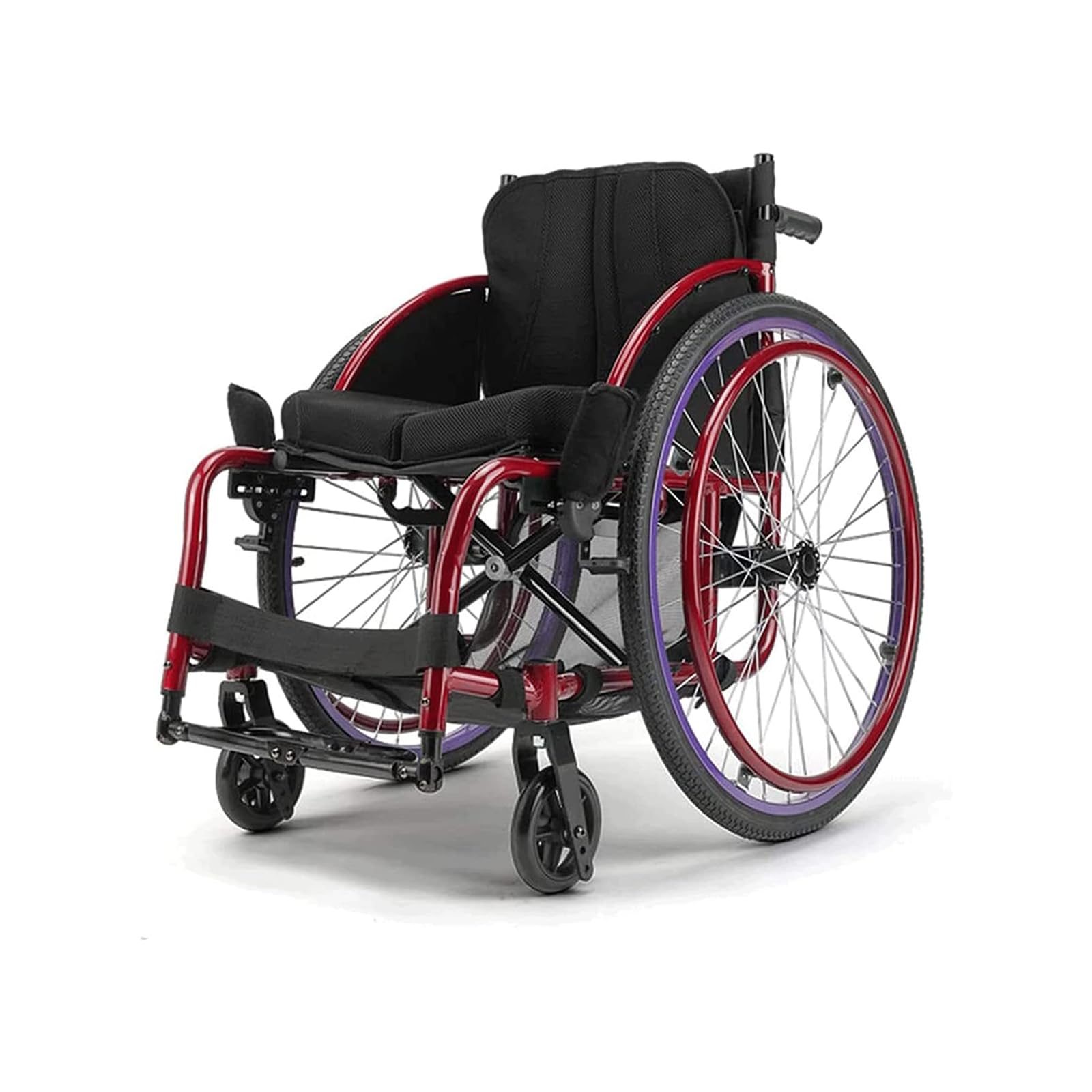 Silla de Ruedas Ultraligera, Silla de Ruedas Manual Plegable de Aleación de Aluminio